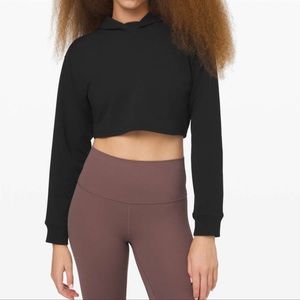 Lululemon All Yours Cropped Hoodie Black